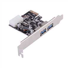 PCI Express to 2 Ports USB 3.0 Type-A Host Controller Card