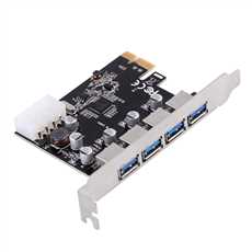 PCI Express to 4 Ports USB 3.0 Type-A Host Controller Card