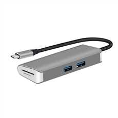Type C to 2*USB3.0 + 1*SD/Mirco SD Card Reader + Type-C PD3.0 Charge Port