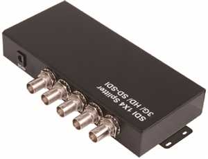 1in 4 out SDI splitter/SD-SDI,HD-SDI,3G-SDI/BNC signal amplification