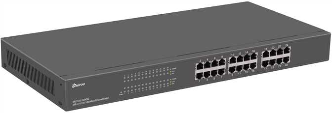 24 Port Rack-mounted 10/100/1000 Mbps  Ethernet Switch Hub